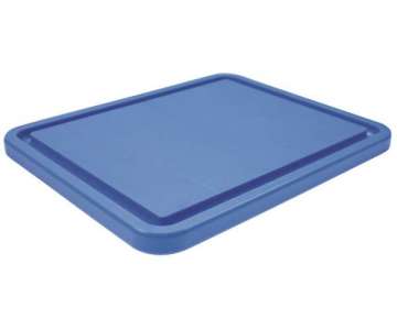 Schneidebrett GN 1/1 53x32.5cm h: 3cm blau, mit Saftrille