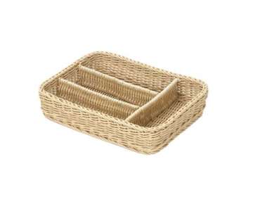 Besteckbox mittel, h-beige, 36x26.5x6.5 cm