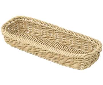 Besteckkasten schmal, beige, 28x11x5 cm