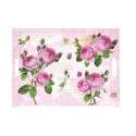 Romantic Roses Tablett m. Griffen 45x24cm