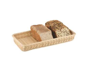 Poly-Rattan-Korb, rechteckig 50 x 20 x 6 cm