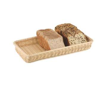 Poly-Rattan-Korb, rechteckig 50 x 25 x 6 cm