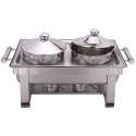 Chafing Dish-Suppenstation mit zwei Bain-Marie-Einstzen