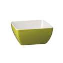 Schale Pure Bicolor 12.5x12.5cm H: 6.5cm, grn/weiss