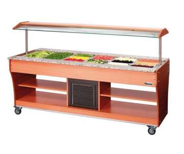 Gastro-Buffet Salatbar 6xGN1/1 2150x880x1370mm