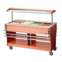 Gastro-Buffet Heisse Theke 4xGN1/1 1490x880x1370mm