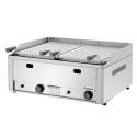 Gas-Lavastein-Tischgrillgert, 2 Grillflchen, 660x540x220mm