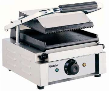 Elektro-Kontaktgrill, Platten gerillt/glatt, 290x370x200mm