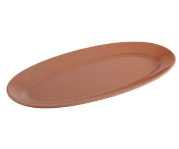 Tablett Tierra oval 40x20cm, Farbe: Terracotta