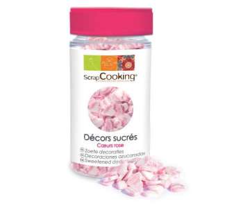 Dekorzucker Herz pink 50g