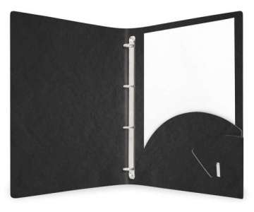 Portfolio Mappe mit Ringen Eco schwarz