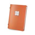 Menkarte A5 Bind orange Metallschild menu