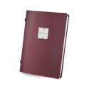 Menkarte A5 Bind bordeaux Metallschild menu