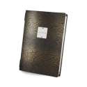 Menkarte A5 Bind gold boa-print Metallschild menu