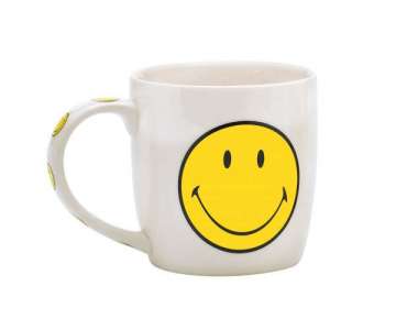 Smiley Porz. Mug in GK, weiss/gelb 35 cl