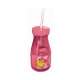 Smiley Kid Girl Flasche m. Strohhalm pink, 36cl