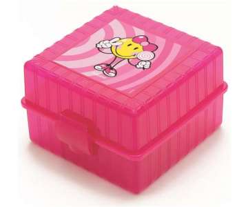 Smiley Kid Girl Lunch Box pink (innen aufgeteilt)