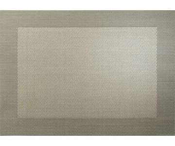 Tischset PVC metallic 33x46cm, bronze mit gewebtem Rand