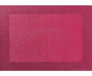 Tischset PVC colour 33x46cm, fuchsia mit gewebtem Rand