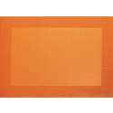 Tischset PVC colour 33x46cm, orange mit gewebtem Rand