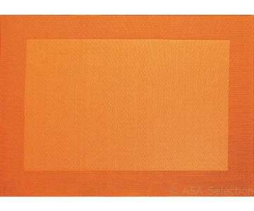 Tischset PVC colour 33x46cm, orange mit gewebtem Rand