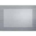 Tischset PVC metallic 33x46cm, silber mit gewebtem Rand