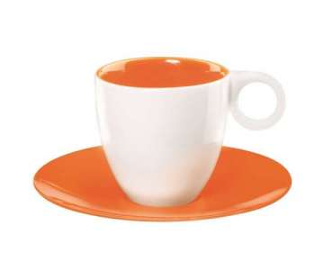 Colour it Espressotasse 0.06 lt. mit Unterer orange