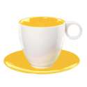 Colour it Kaffeetasse 0.2 lt. mit Unterer gelb