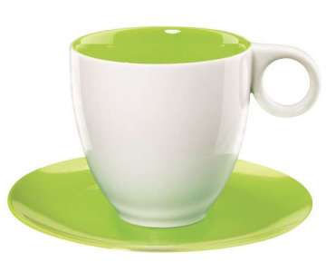 Colour it Kaffeetasse 0.2 lt. mit Unterer kiwi