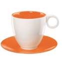 Colour it Kaffeetasse 0.2 lt. mit Unterer orange