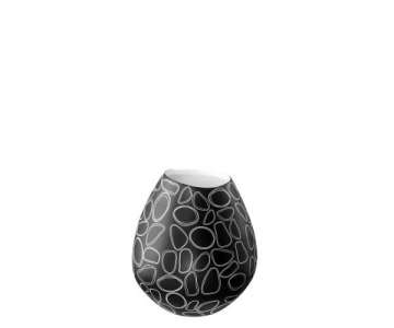 Loops Vase schwarz H: 30cm