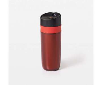 Travel Mug doppelwandig, rot, 0.45 lt (neu)