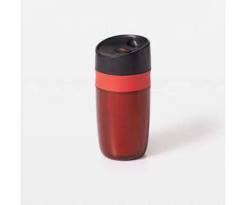 Single Travel Mug doppelwandig, rot, 0.28 lt (neu)