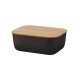 Box-It Butterkasten mit Deckel, 15.2x11.5x6.5 cm, schwarz