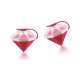 Eiskristall 2er Set Diamant fuchsia