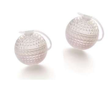 Eiskugel, Golfball 2er Set weiss