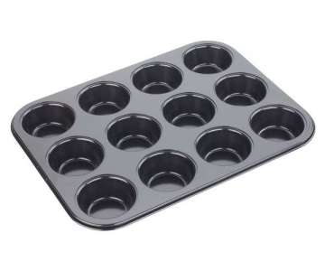 Backform tief 12er Muffin, 25x26.5x3 cm, Antihaft