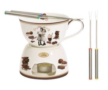 Vintage Chocolate Schokoladen Fondue