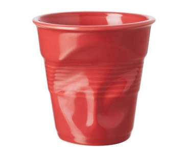 Cappuccino Knitterbecher 18 cl, rot