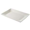 Platte rechteckig, 33.5x24.5x3 cm, Schiefer-Stil, weiss