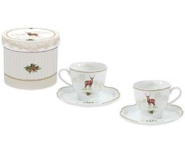 Deer 2er Set Teetasse m. Unterteller 225 ml