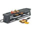 Raclette-Ofen fr 4 Pers. schwarz mit Alugrillplatte