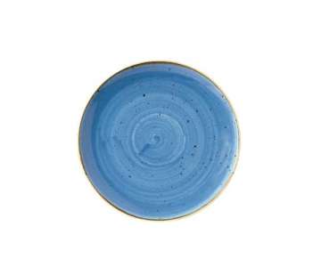 Stonecast Blau Teller coupe flach 16.5cm