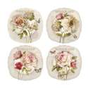 Fleurs 4er Set Desserteller 20 cm in GB