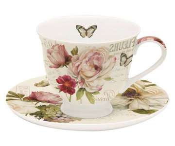 Fleurs Tee-Obertasse m. Untertasse, 200 ml