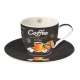 It's coffee time Cappuccino-Obere u. Untere, 250 ml, gelb