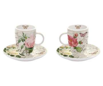 Botanique Flowers Espressotassen 2er Set 50 ml in GB