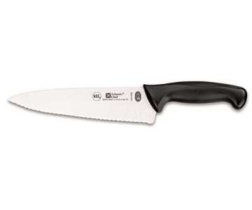 Atlantic Chef Kochmesser mit Wellenschliff 21cm schwarz