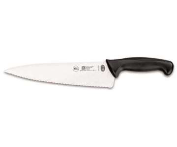 Atlantic Chef Kochmesser mit Wellenschliff 23cm schwarz