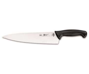 Atlantic Chef Kochmesser mit Wellenschliff 25cm schwarz